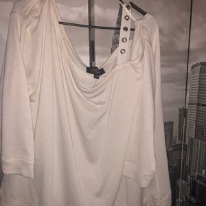 Lane Bryant off the shoulder sweatshirt